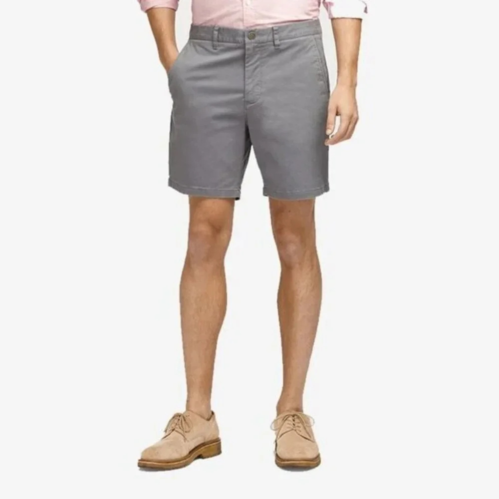 Bonobos Athletic Fit Cotton Shorts Gray 9" Inseam 30 Waist
